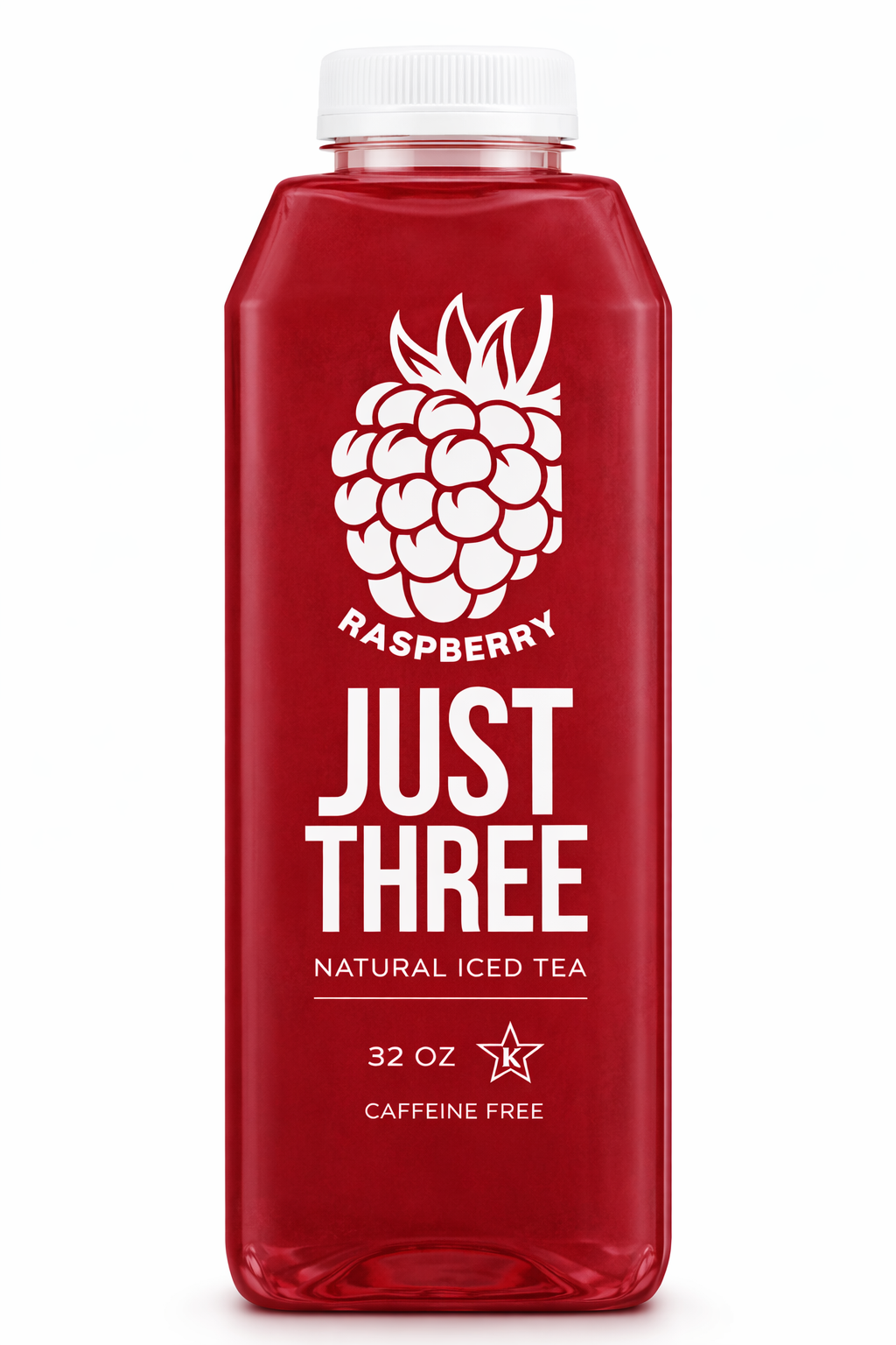 Just Three Natural Iced Tea Raspberry 32 fl oz