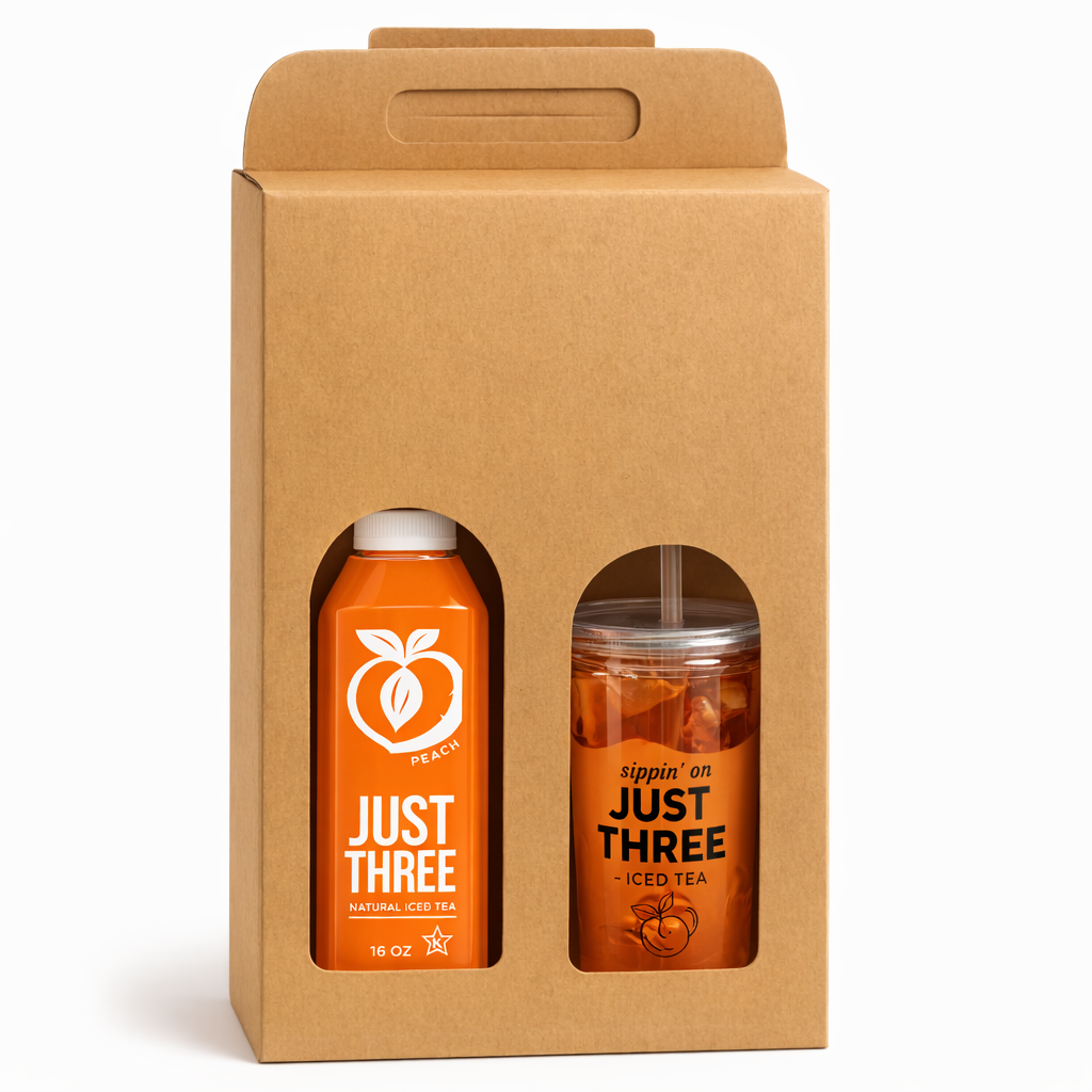 Just Three Tumbler + Natural Iced Tea Duo
