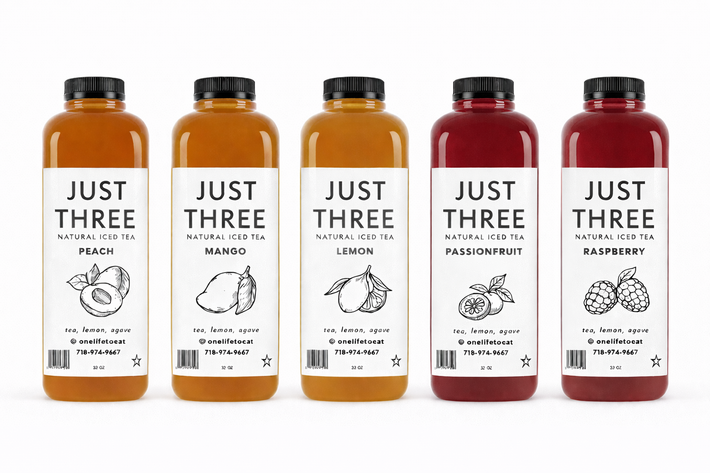 Just Three Natural Iced Tea Variety Pack
