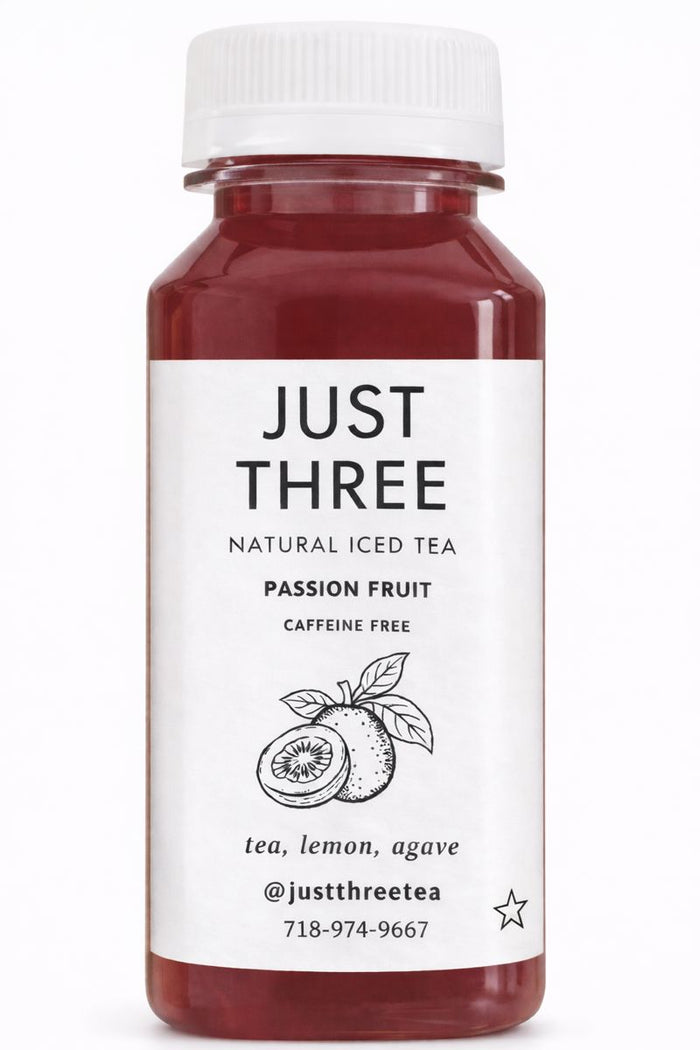 Just Three Natural Iced Tea Passionfruit 24 Mini Bottles