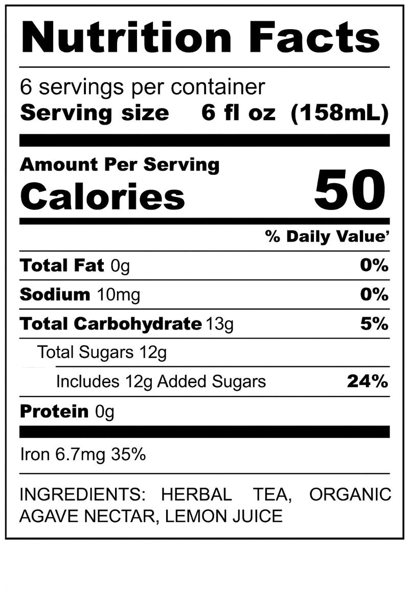 Just Three Natural Iced Tea Passionfruit 32 fl oz