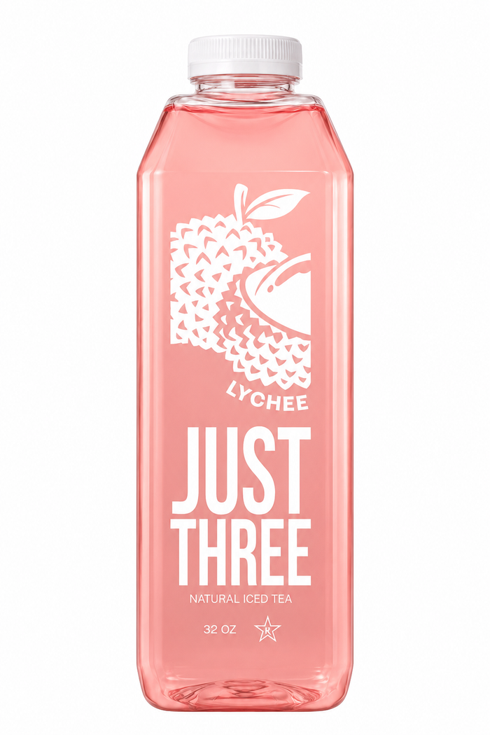 Just Three Natural Iced Tea Lychee 32 fl oz