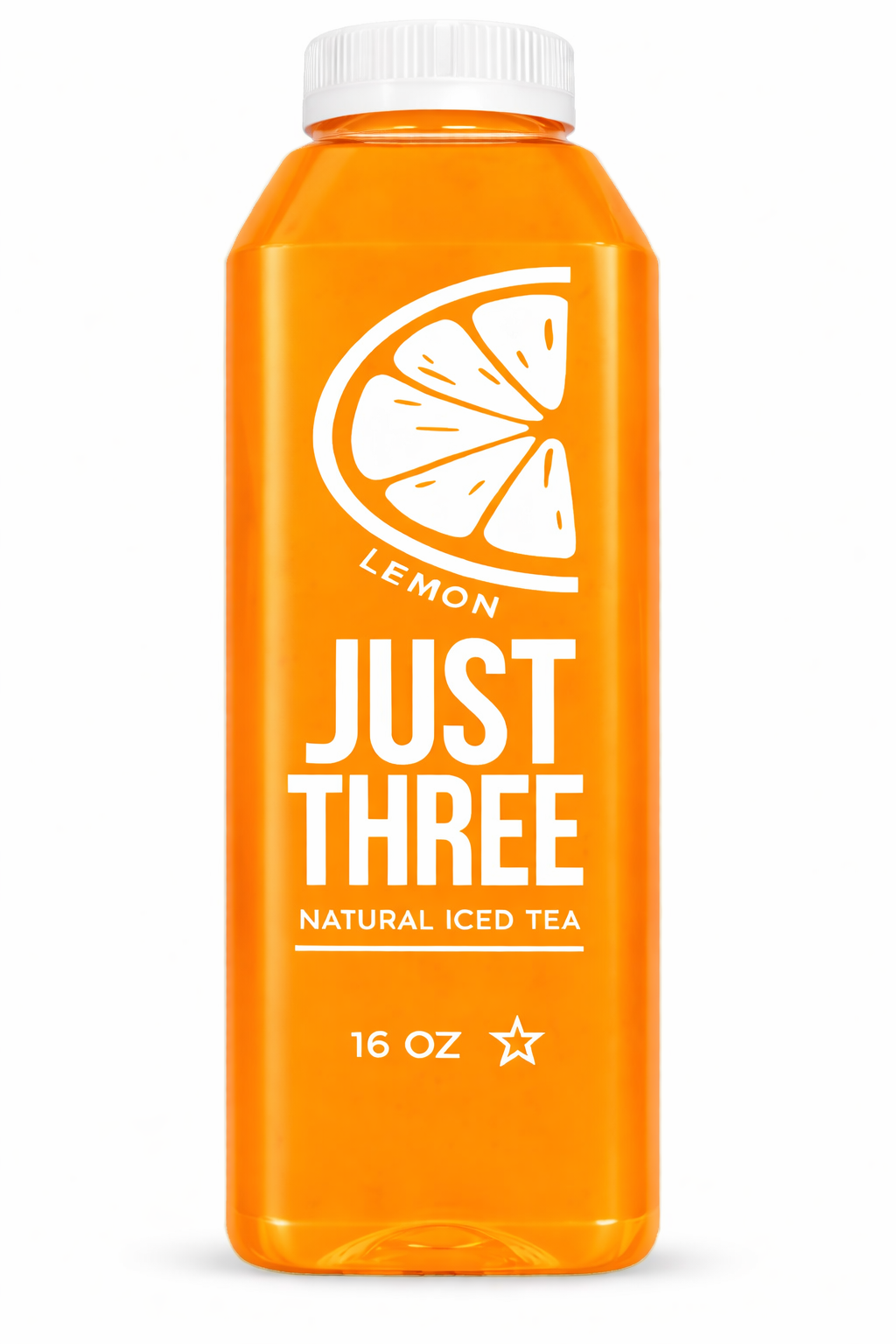 Just Three Natural Iced Tea Lemon 16 fl oz