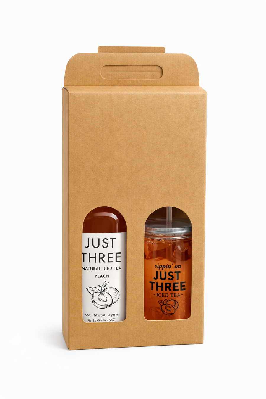 Just Three Tumbler + Natural Iced Tea Duo