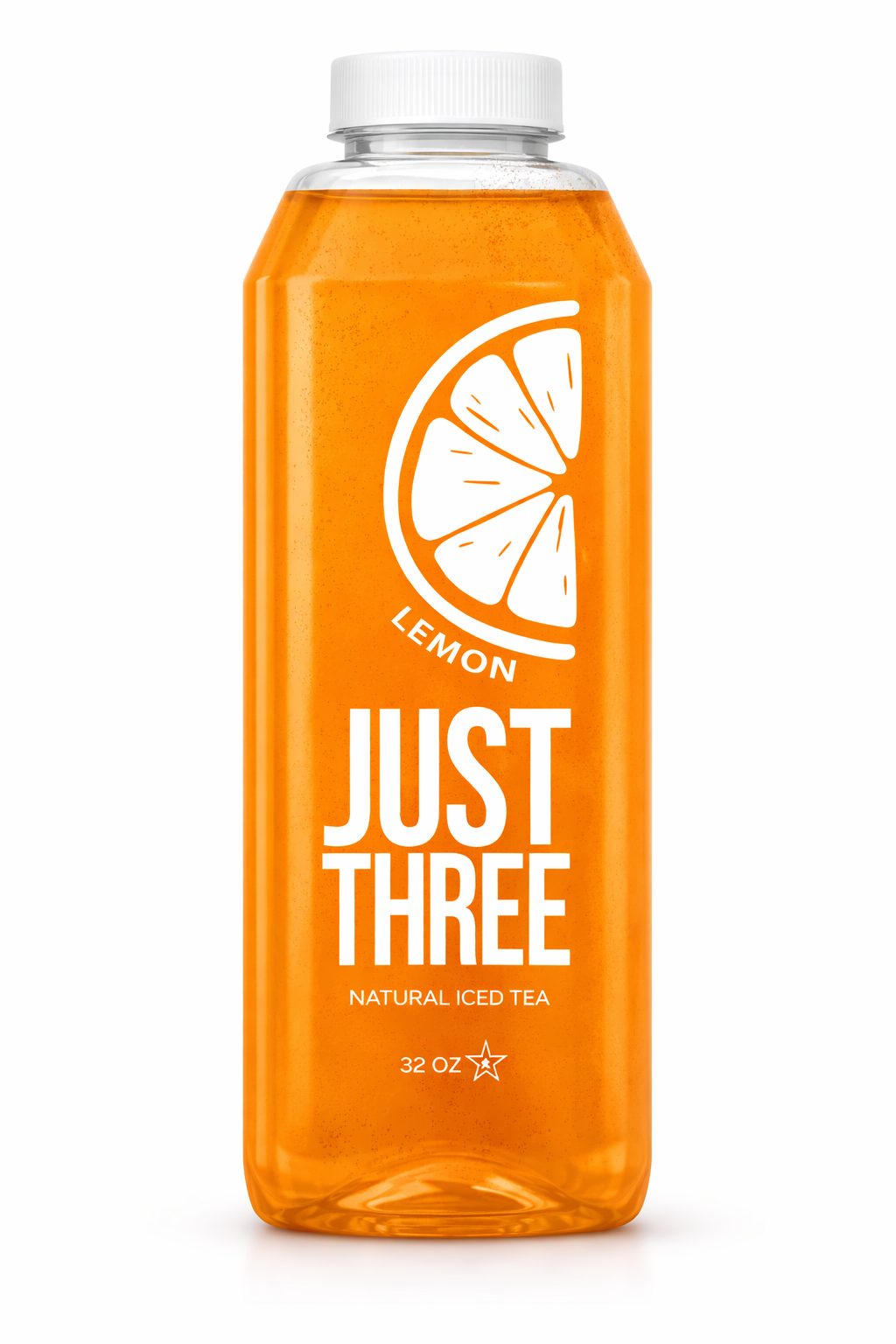 Just Three Natural Iced Tea Lemon 32 fl oz