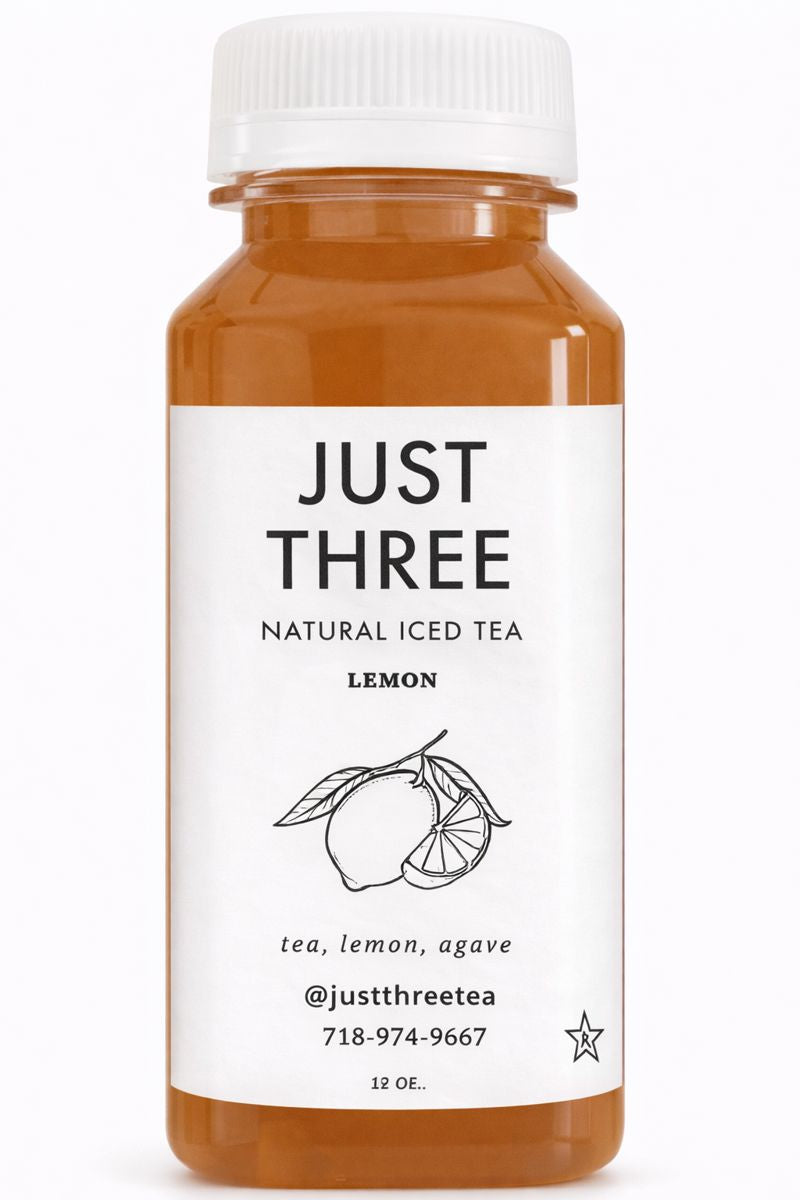 Just Three Natural Iced Tea Lemon 24 Mini Bottles