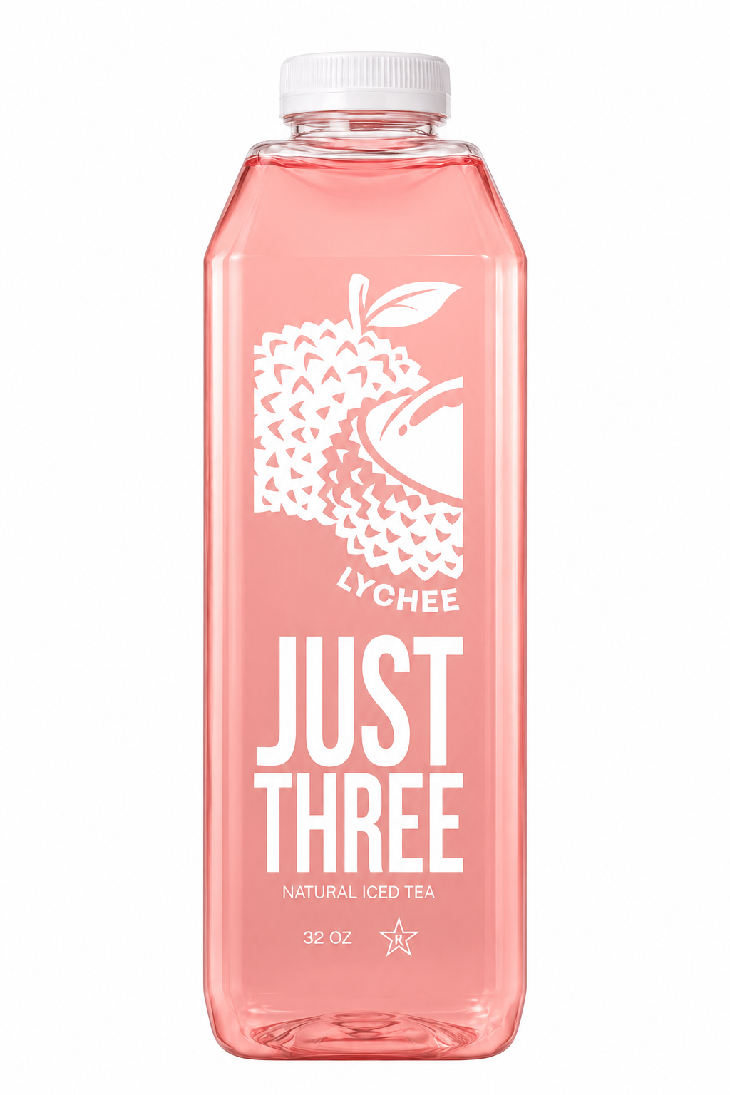 Just Three Natural Iced Tea Lychee 32 fl oz